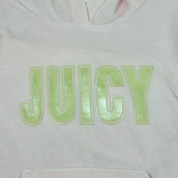 NWT $78 Juicy Couture Girl Velour Pink Set Hoodie Jogger Pants - Picture 5 of 5